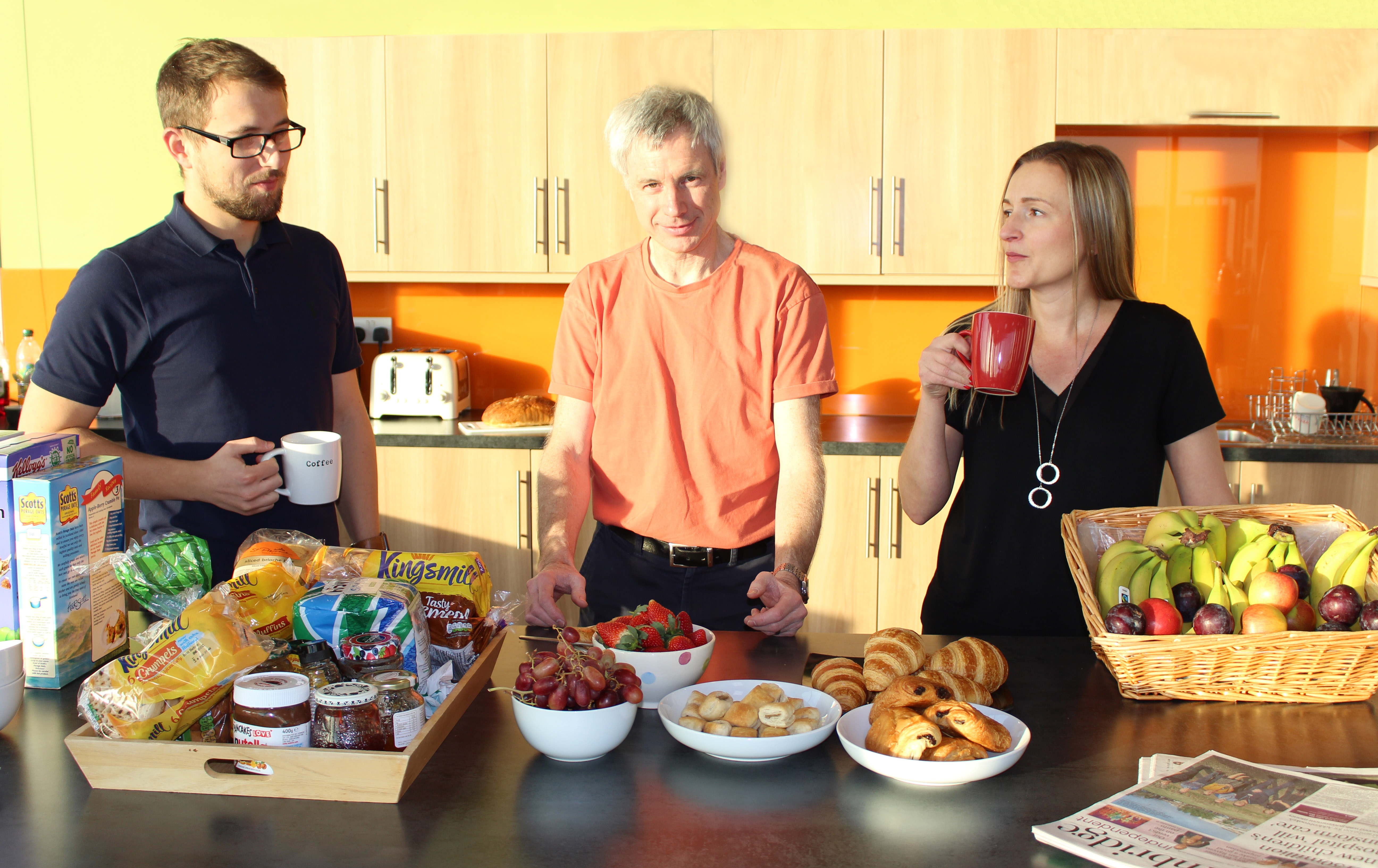 Breakfast in the Hybrid Software Helix kitchen