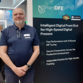 Representing the company at a trade show