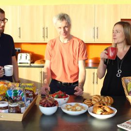 Breakfast in the Hybrid Software Helix kitchen