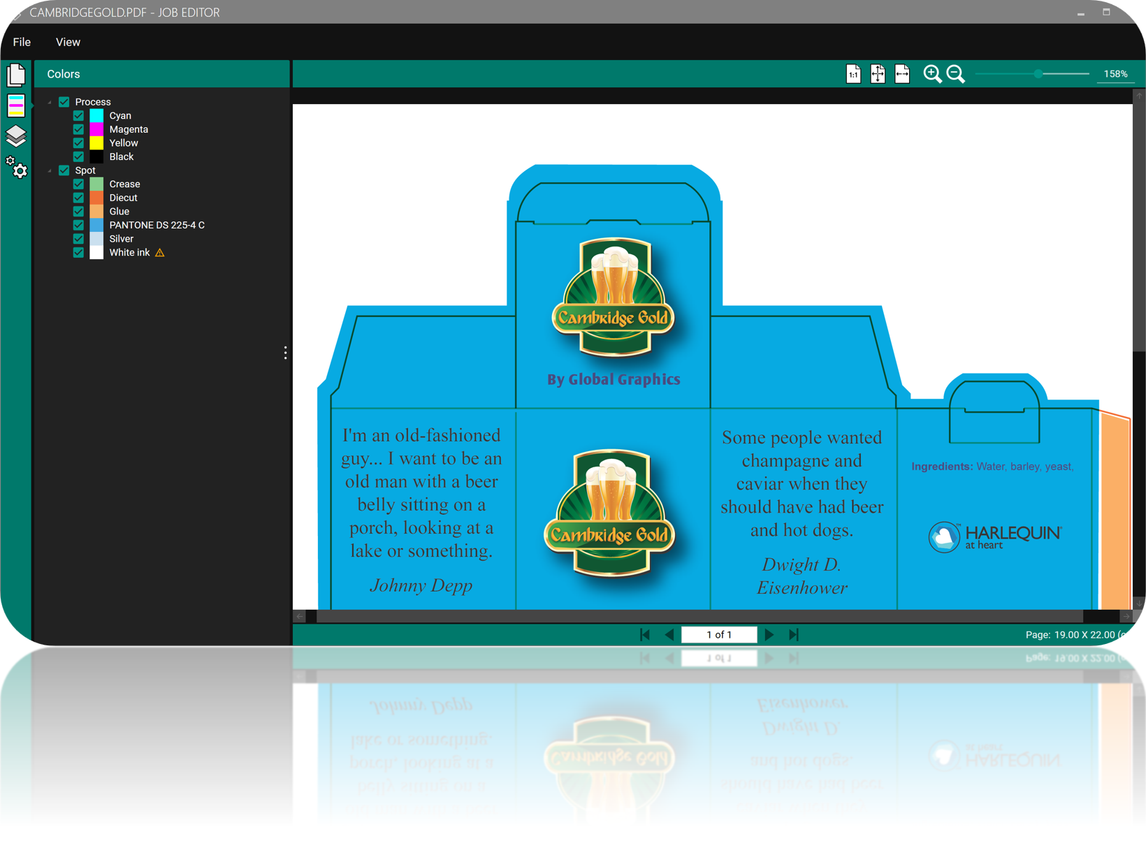 Smart Print Controller job editor